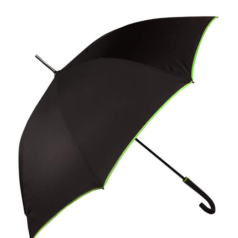 Biggbrella Schwarz/Grün Regenschirm, 23 Zoll