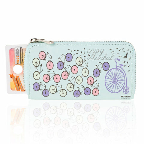 BiggDesign bicycle motif women's wallet, women's wallet