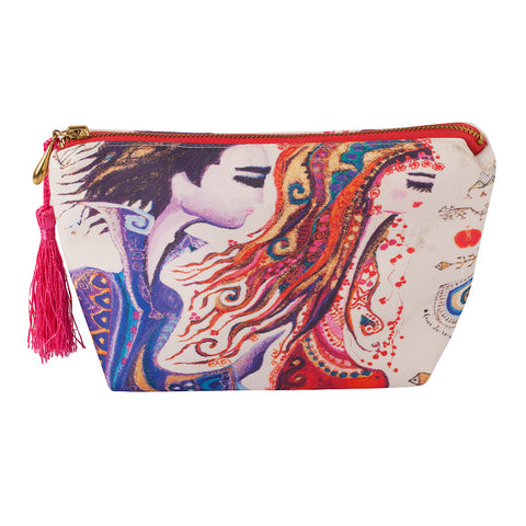 Biggdesign Love Damen Kosmetiktasche, Bunt, 20x15 cm