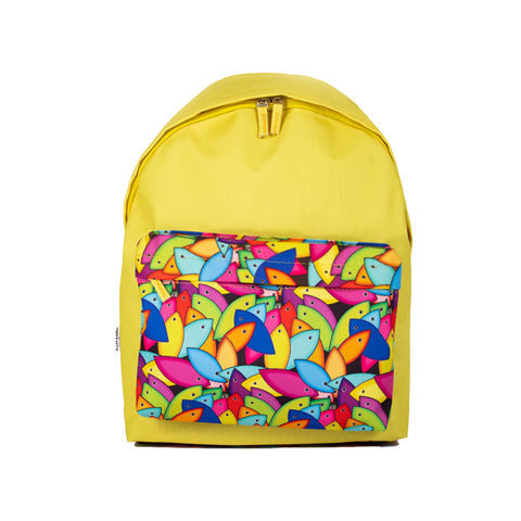 Biggdesign Fertility Fish Backpack, Yellow