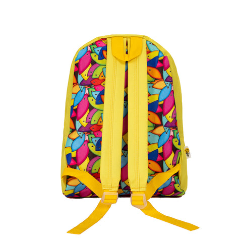 Biggdesign Fertility Fish Backpack, Yellow