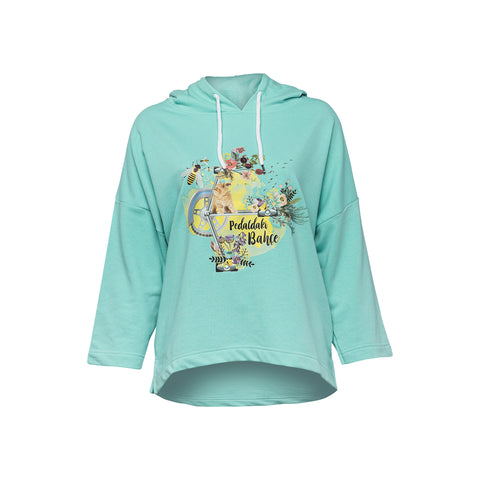 Biggdesign Nature Garden On The Pedal Pullover, Damen Sweatshirt, Hoodie, M