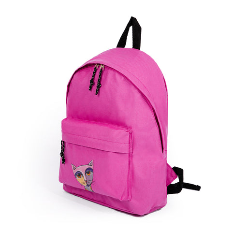 Biggdesign Owl and City Mini Backpack, Pink