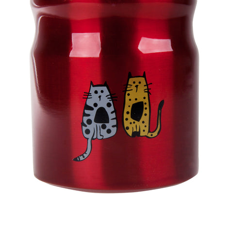 Biggdesign Cats Trinkflasche, rot