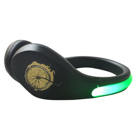 Biggdesign Nature LED Schuhclip, LED beleuchteter Clip, flexibel, 100% ABS, LED grünes Licht