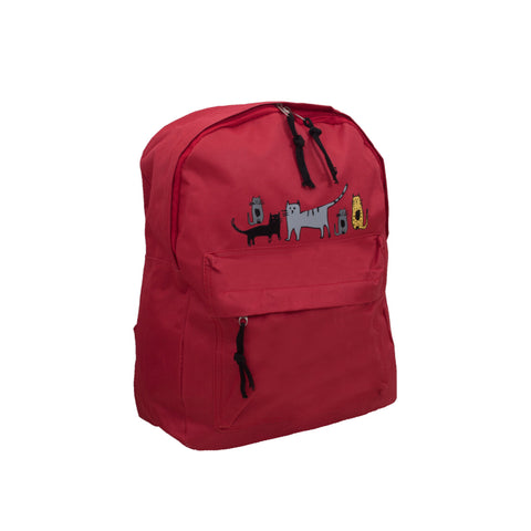 Biggdesign Cats Mini Rucksack, Rot