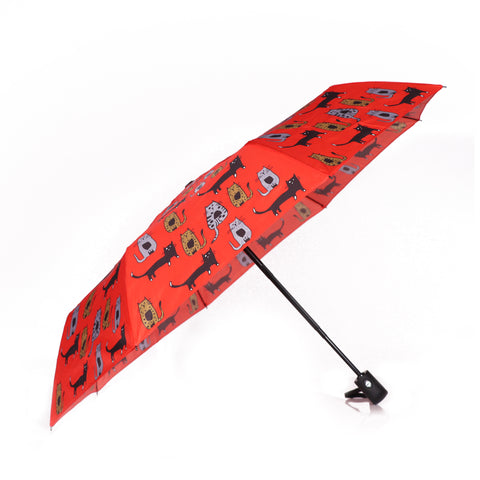 Biggdesign Cats Mini red umbrella