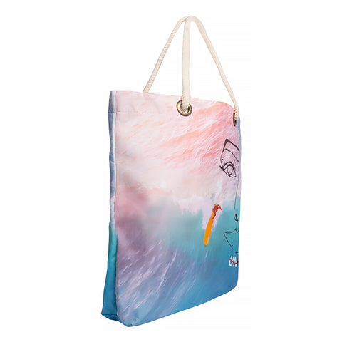 Biggdesign Gesichter Happy Beach Bag