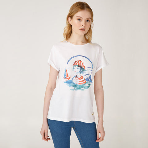 Anemoss Marine Collection Sailor Girl Damen T-Shirt, S