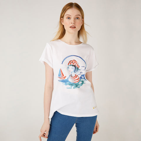 Anemoss Marine Collection Sailor Girl Damen T-Shirt, S