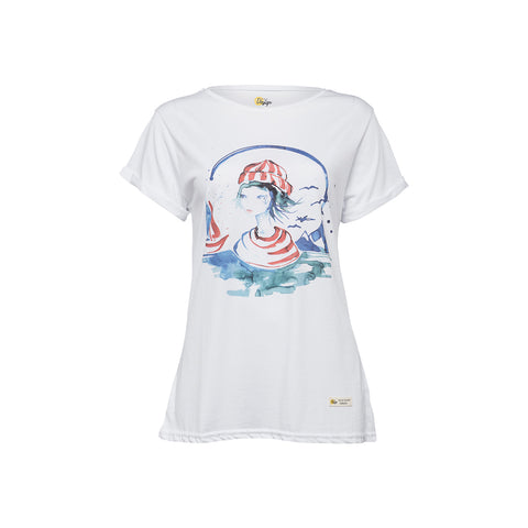 Anemoss Marine Collection Sailor Girl Damen T-Shirt, S