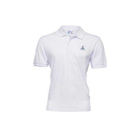 Anemoss Marine Collection Weißes Anchor Herren Poloshirt, S