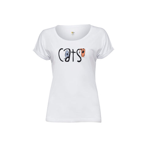 Biggdesign Schelmisches Katzenmuster T-Shirt