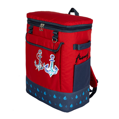 Anemoss Marine Collection Anchor Kühlrucksack, rot