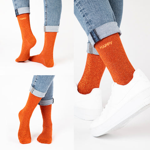 Biggdesign Moods Up 7-Paar Glitzer Socken Set