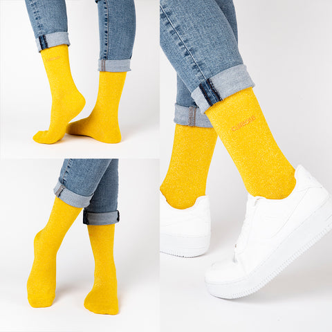 Biggdesign Moods Up 7-Paar Glitzer Socken Set