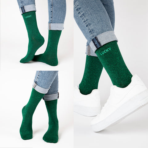 Biggdesign Moods Up 7-Paar Glitzer Socken Set