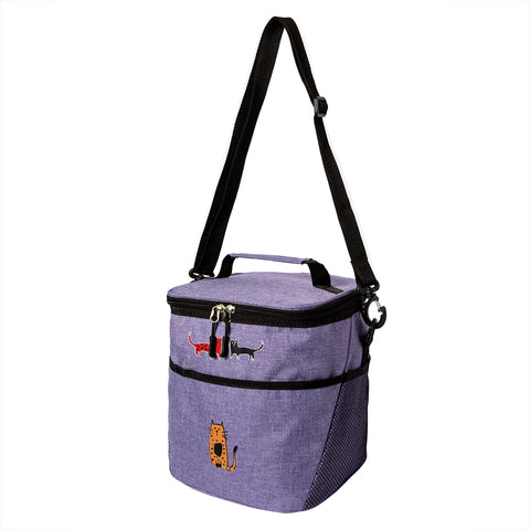 Biggdesign Cats Cooler Bag, Purple, 10 L