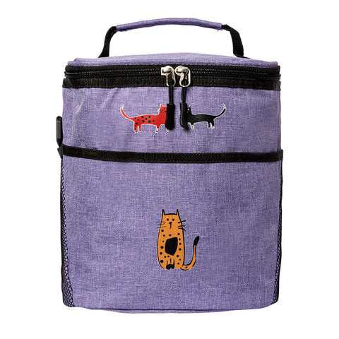 Biggdesign Cats Kühltasche, Lila, 10 L