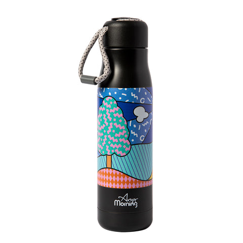 Any Morning drinking bottle, stainless steel thermos bottle, 600 ml