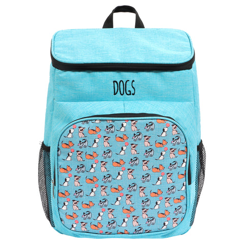 Biggdesign Dogs Kühlrucksack, blau, 15 L