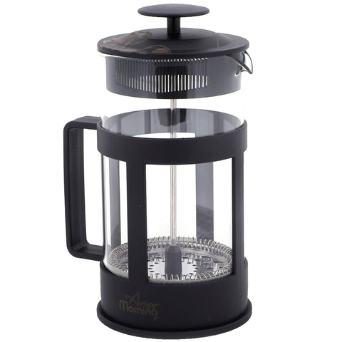 Any Morning FY04 French Press Kaffeebereiter, 350 Ml, Schwarz