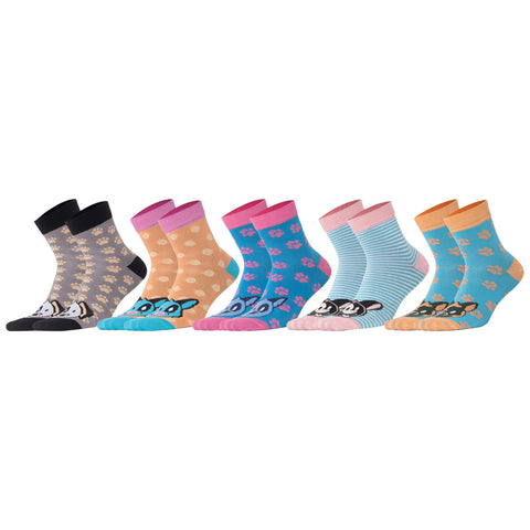 Biggdesign Dogs Damen Socken Set Größe 36-40 5er Pack