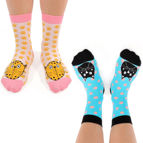 Biggdesign Cats Damen Socken Set Größe 36-40 5er Pack