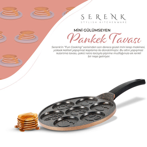 Serenk Fun Cooking Pancake Pfanne, Pancake Maker, 26 cm