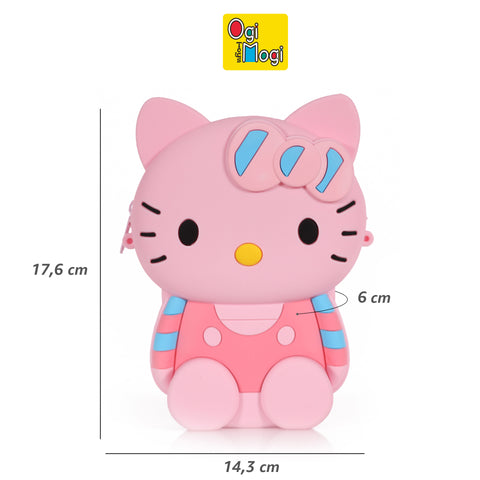 Ogi Mogi Toys Silikon-Rosa-Katzen-Schultertasche