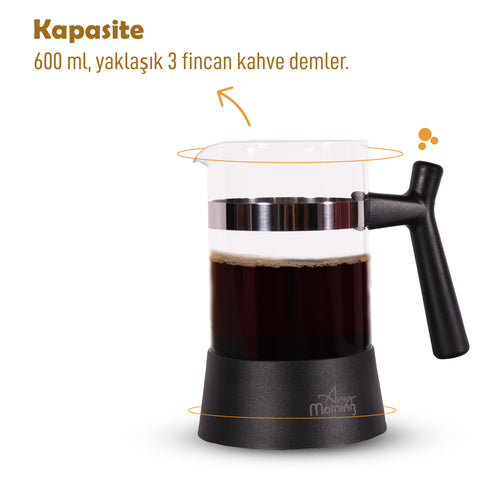 Any Morning French Press, Kaffeebereiter, 600 ml - 4 Tassen