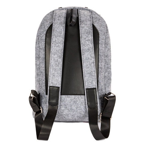 Biggdesign Cats Rucksack aus Filz, Tagesrucksack für Jeden Anlass, Grau