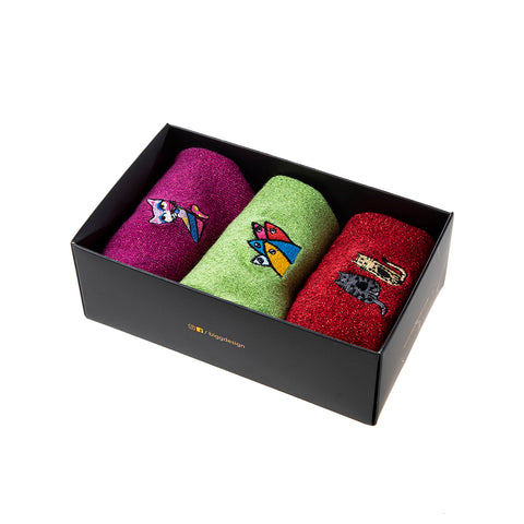 Biggdesign Damen Glitzer Socken Set