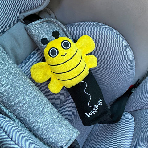 Milk&amp;Moo Buzzy Bee car seat belt pad for children