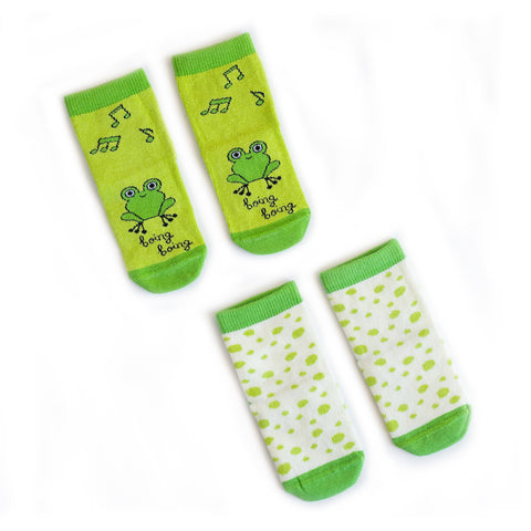 Milk&Moo Cacha Frog und Baby Sangaloz 2 Paar Baby Socken