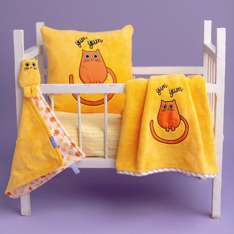 Milk&Moo Tombish Cat Kuscheldecke Set