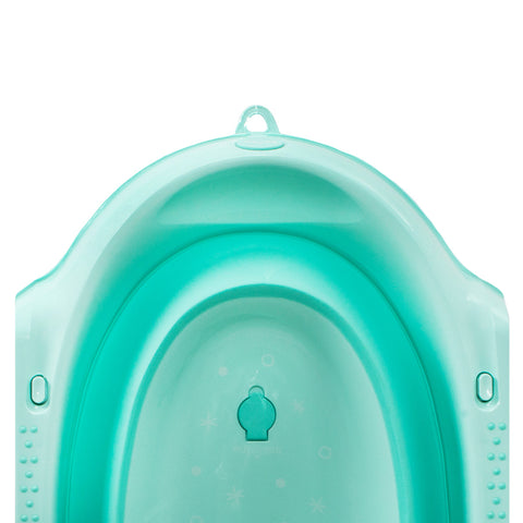 Milk&Moo Baby Badewanne Set, Babywanne, faltbar, ergonomisch, für 0-2 Jahre