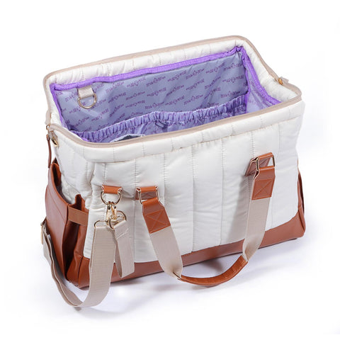 Milk&Moo Wickeltasche Auslaufsicher Baby Reisetasche Beige