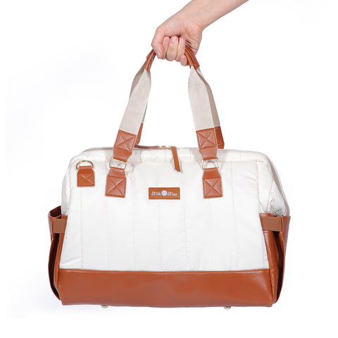 Milk&Moo Wickeltasche Auslaufsicher Baby Reisetasche Beige