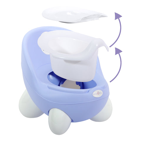 Milk&amp;Moo children's potty, first children's toilet with backrest, purple