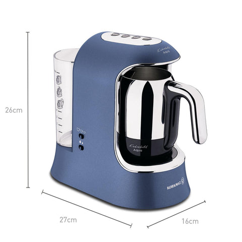 Korkmaz A862-03 Kahvekolik Aqua Azura/Chrom Kaffeemaschine