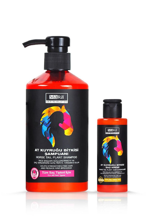 Mara Schachtelhalm Pflanzen Shampoo 500ml + Haarspülung 70ml Anti-Haarausfall 500ml