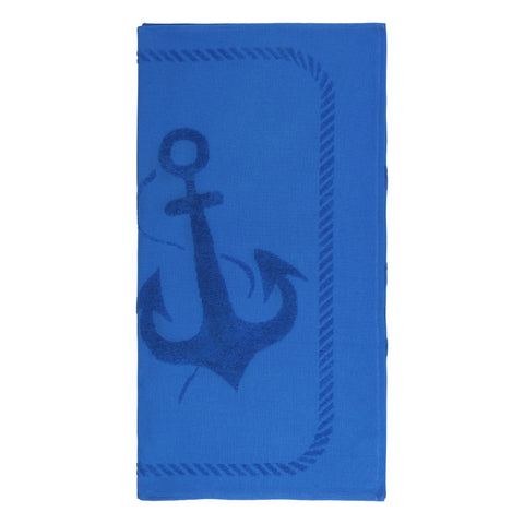 Anemoss Anchor Strandhandtuch 70x140 cm Mitternachtsblau