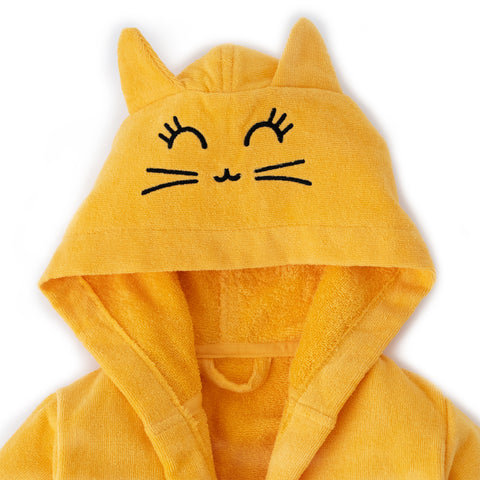 Milk&amp;Moo Tombish Cat children's velvet bathrobe with hood