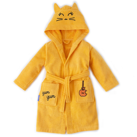 Milk&amp;Moo Tombish Cat children's velvet bathrobe with hood