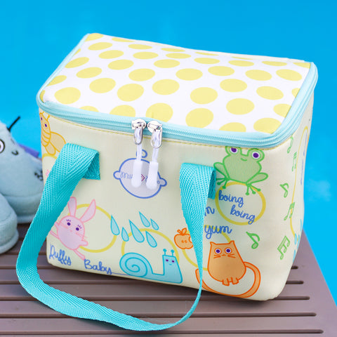 Milk&Moo Lunchbox, Lunchtasche, Brotdose, Kühltasche, Gelb